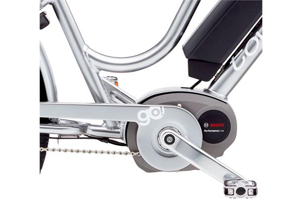 Electra Townie GO! 8i Bosch Elsykkel 2017 mod, 8 interne gir, Polished Silver 
